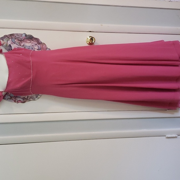 Pink sequined gown / cut it short & cute. - Picture 5 of 8